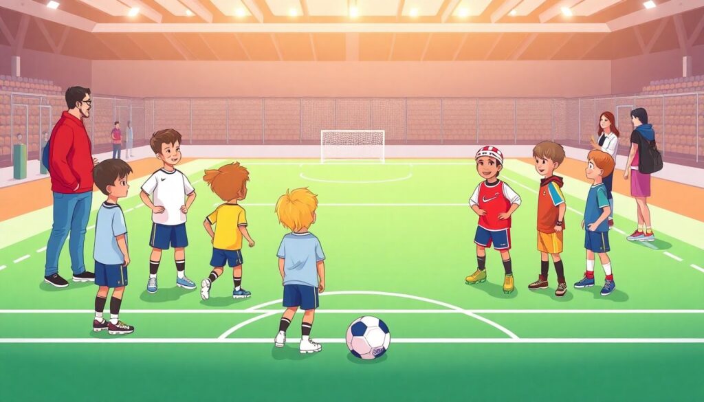 Формирование команды и духа коллектива в детской лиге - иллюстрация