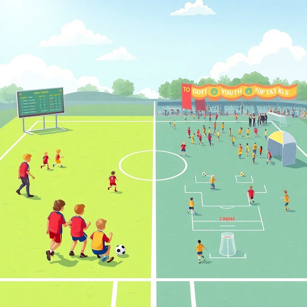 Форматы соревнований в детских лигах и академиях футбола