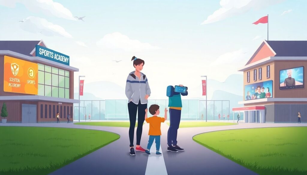 Советы по выбору между академией и школьной секцией футбола - иллюстрация