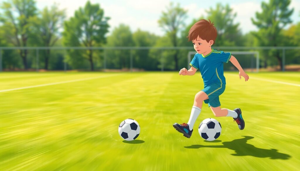 Как развивать дриблинг у детей без риска травм - иллюстрация