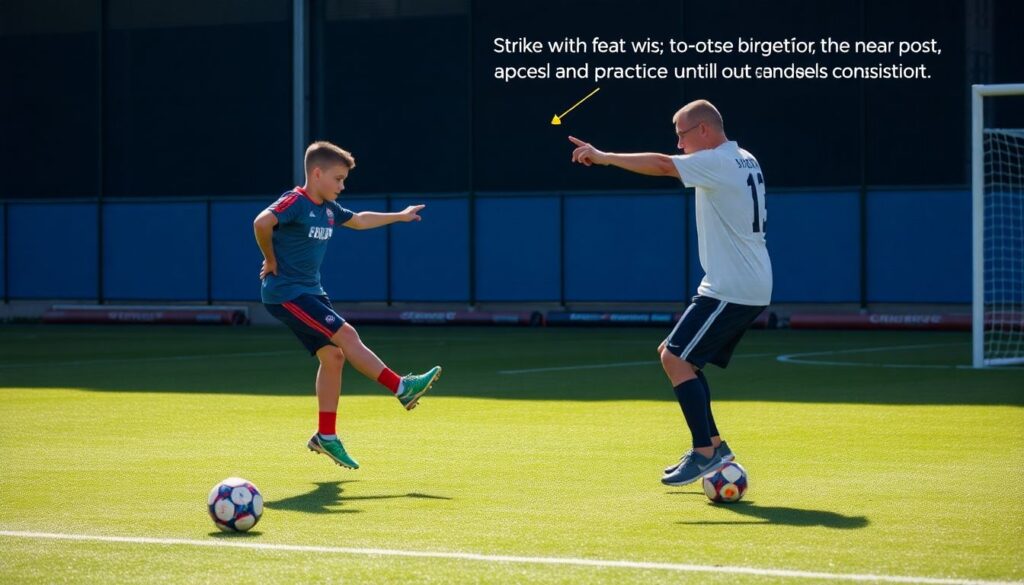 Стандартные угловые и штрафные для начинающих - иллюстрация