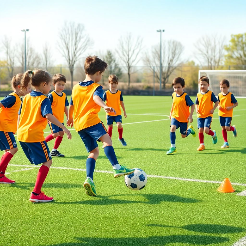 Упражнения на технику передачи для юных игроков в футбол