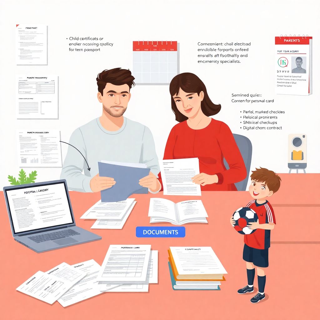 Какие документы понадобятся для записи в футбольную академию ребёнка