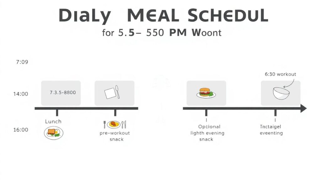 График питания юного спортсмена - иллюстрация