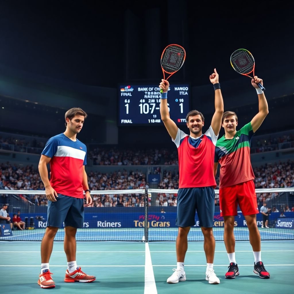 Рублев и Хачанов уступили Музетти и Сонего в финале парного турнира в Гонконге