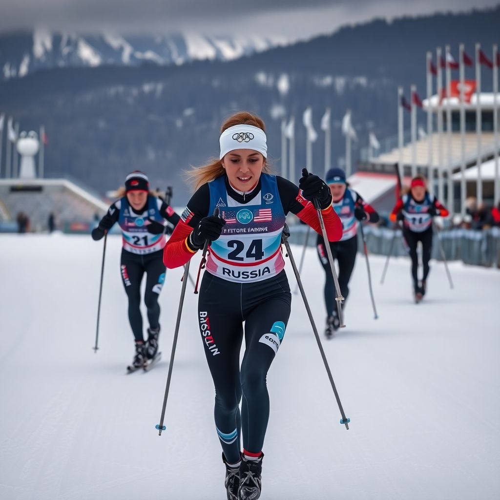 Сливко выиграла масс-старт Кубка Содружества по биатлону в Сочи