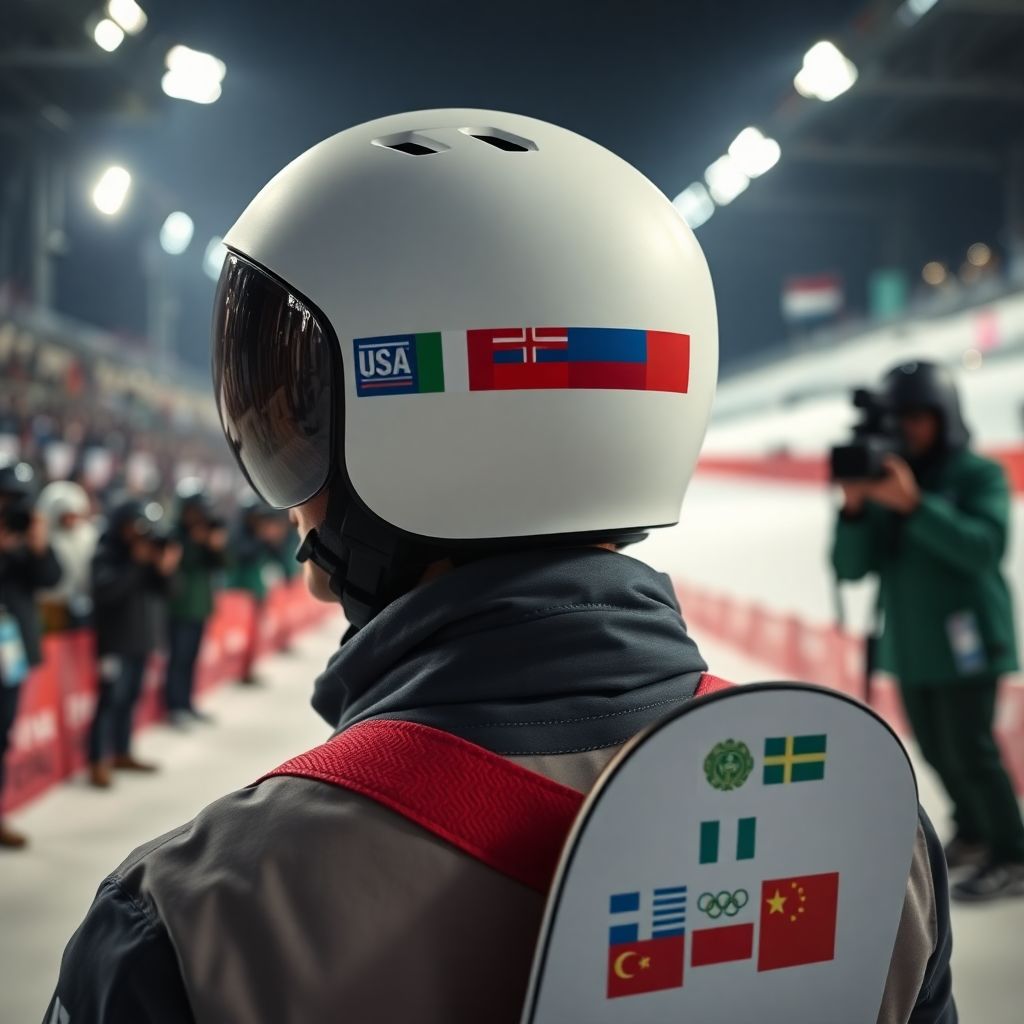 Российский флаг на шлеме Роланда Фишналлера: тихий протест на Олимпиаде-2026