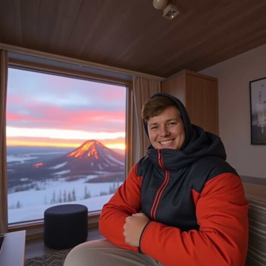 33 квадратных метра с огненным камчатским видом: квартира Никиты Филиппова